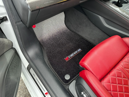 輸入車【NEWINGロゴ刺繍入り グラデーション 】オリジナルフロアマット