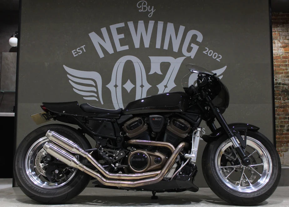 【OZbyNEWINGオリジナル】ハイパーマフラー(競技用)Sportster S専用