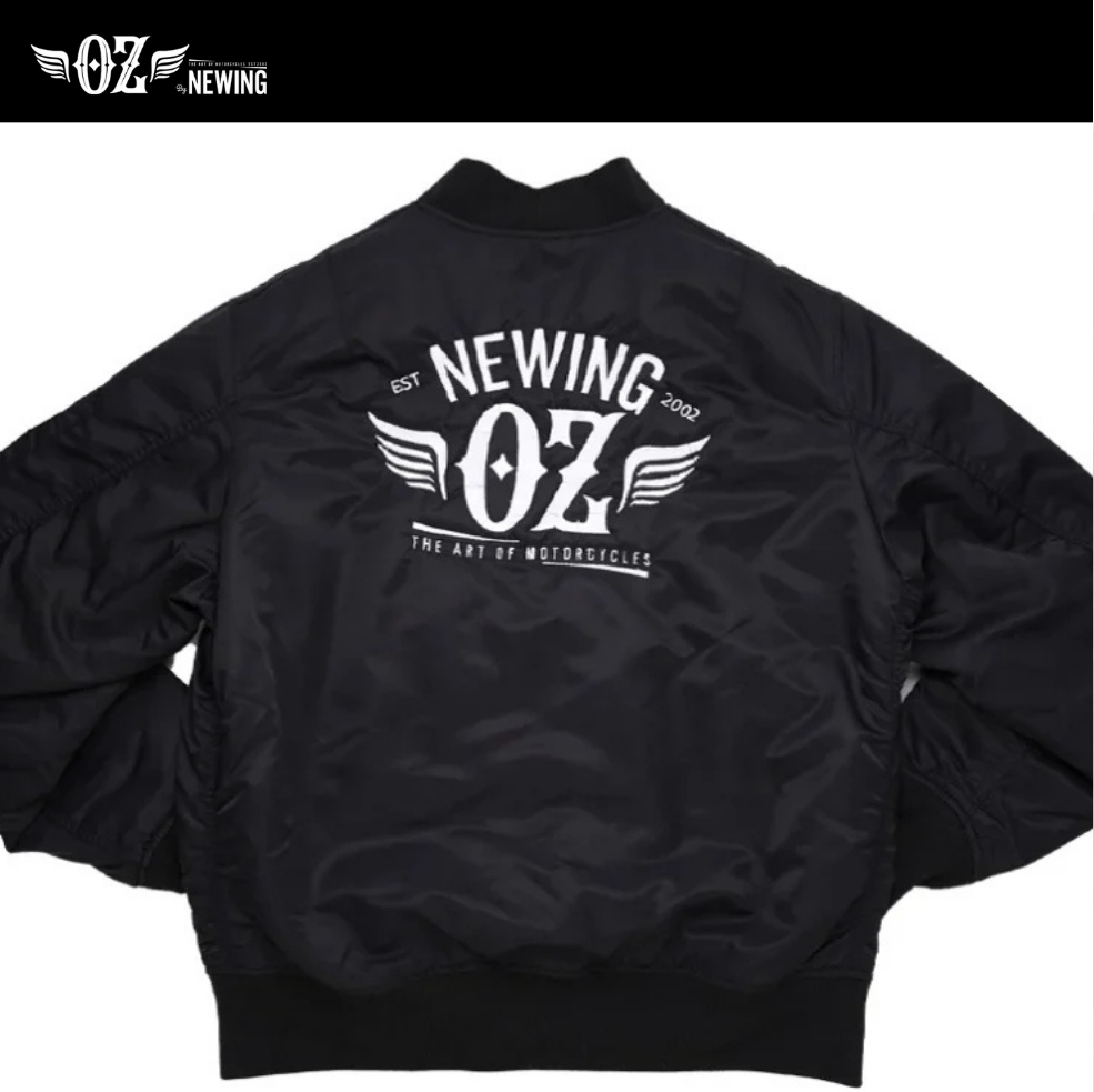 【OZbyNEWINGオリジナル】 ロゴ入り　MA-1