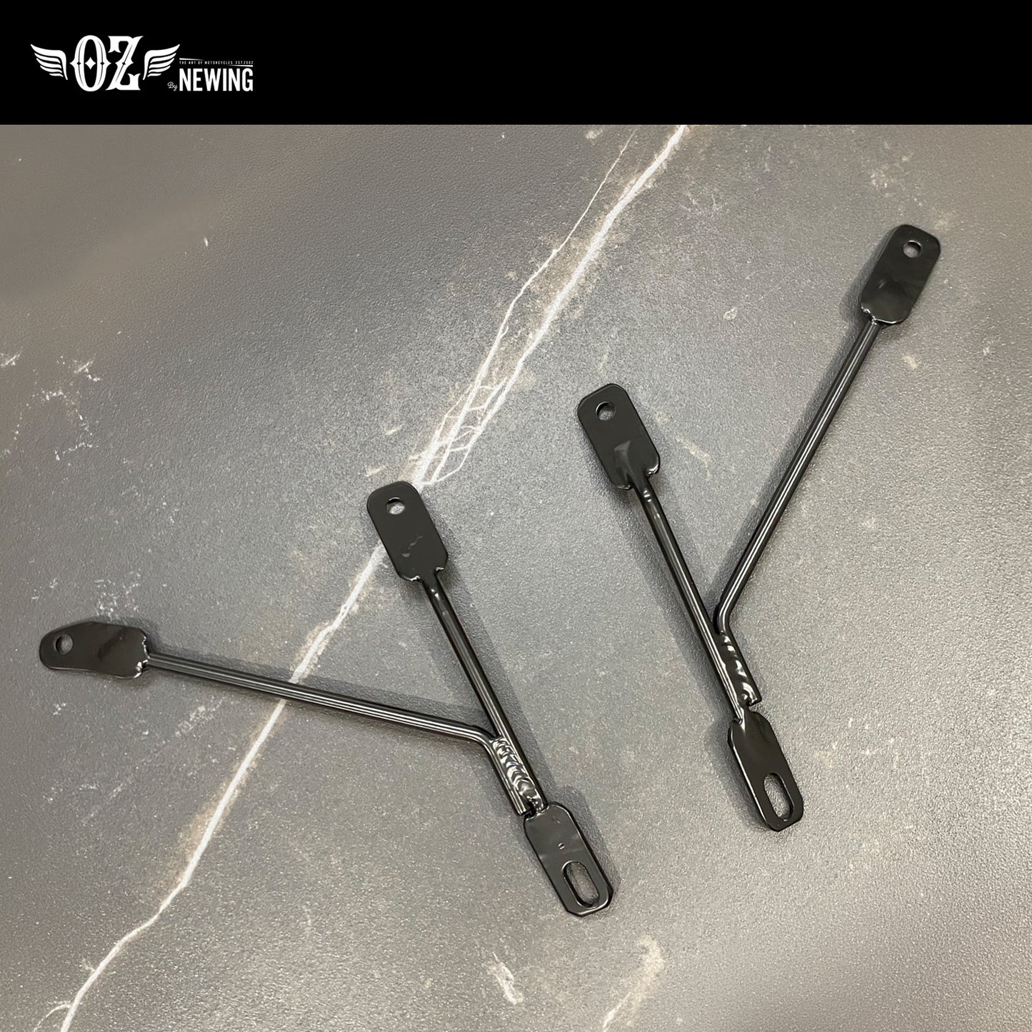 【OZbyNEWINGオリジナル】ハーレー スポーツスターS専用フロントカウル強化ステー