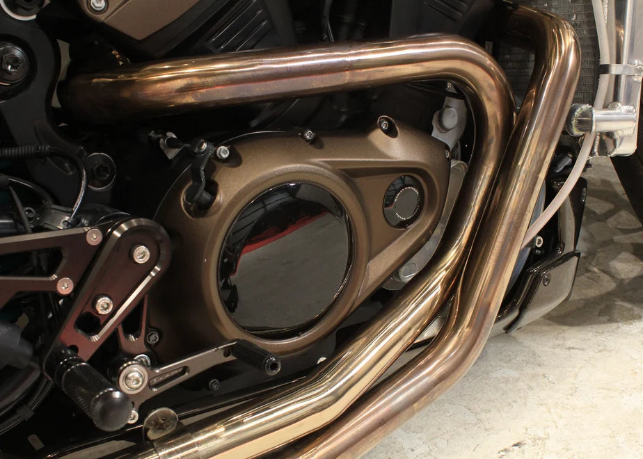 【OZbyNEWINGオリジナル】ハイパーマフラー(競技用）Sportster S専用