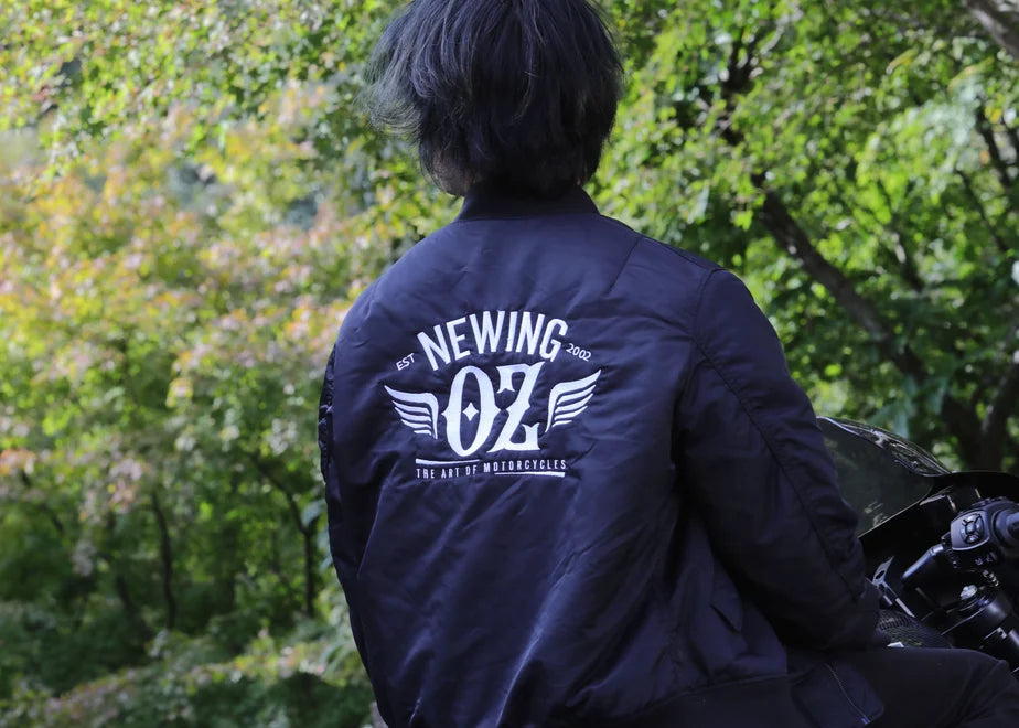 【OZbyNEWINGオリジナル】 ロゴ入り　MA-1