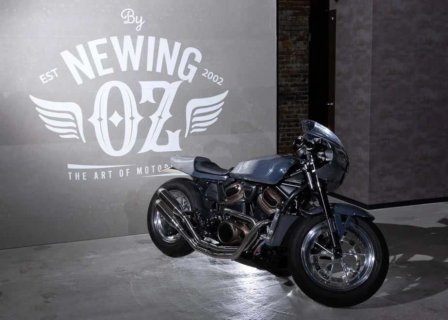 【OZbyNEWINGオリジナル】ハイパーマフラー(競技用）Sportster S専用