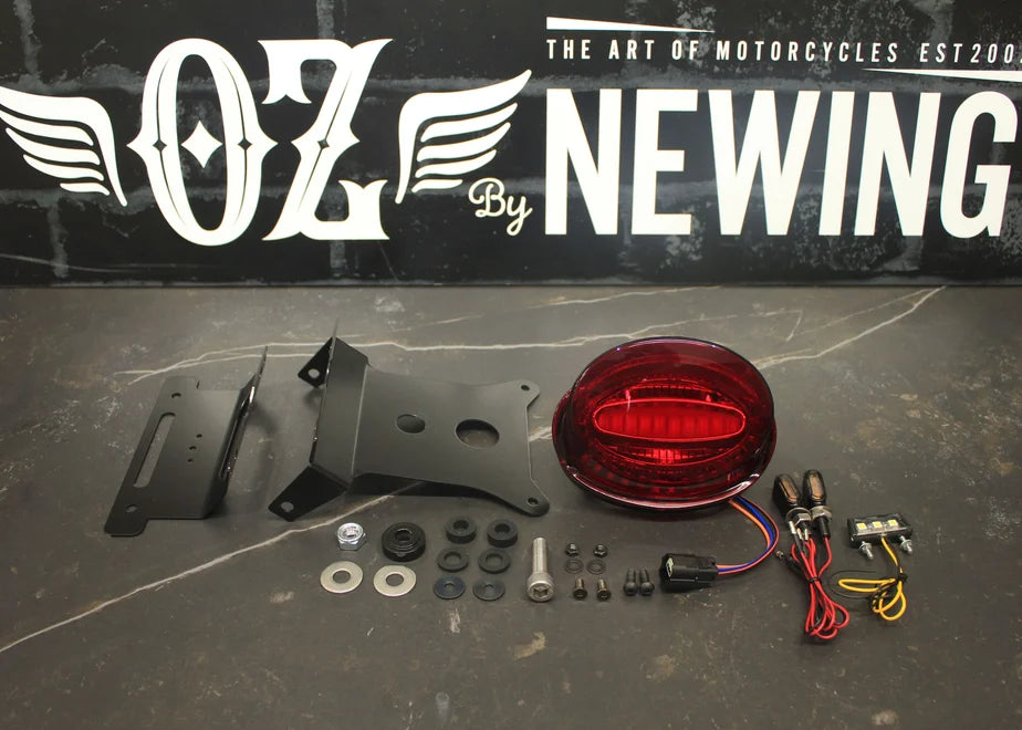 【OZbyNEWINGオリジナル】 リアフェンダーカウル専用テール・ナンバーセット