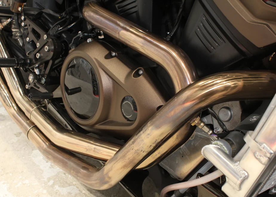 【OZbyNEWINGオリジナル】ハイパーマフラー(競技用）Sportster S専用