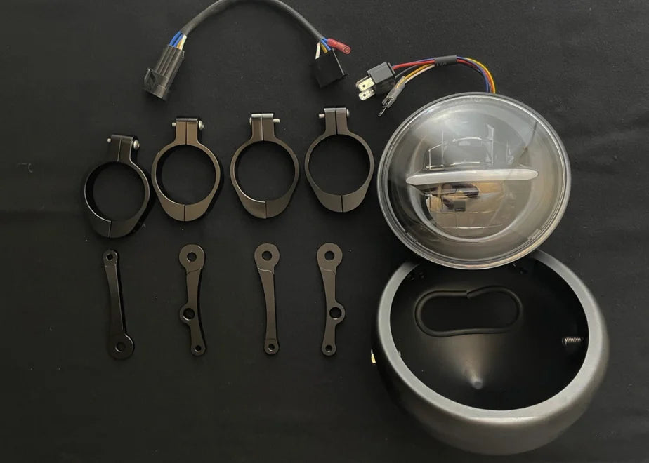 【OZbyNEWINGオリジナル】丸形ヘッドライト変更キット