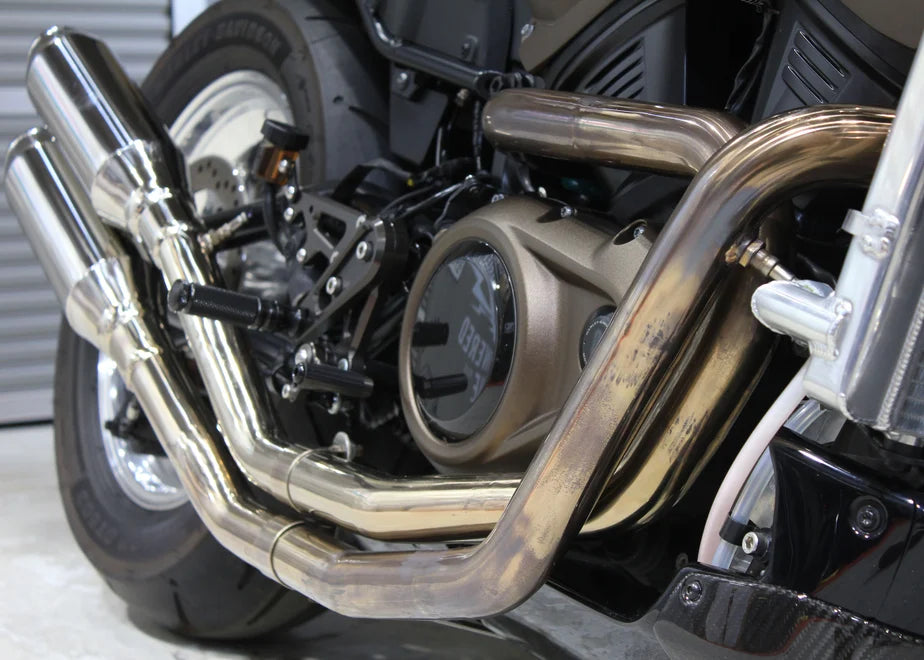 【OZbyNEWINGオリジナル】ハイパーマフラー(競技用）Sportster S専用