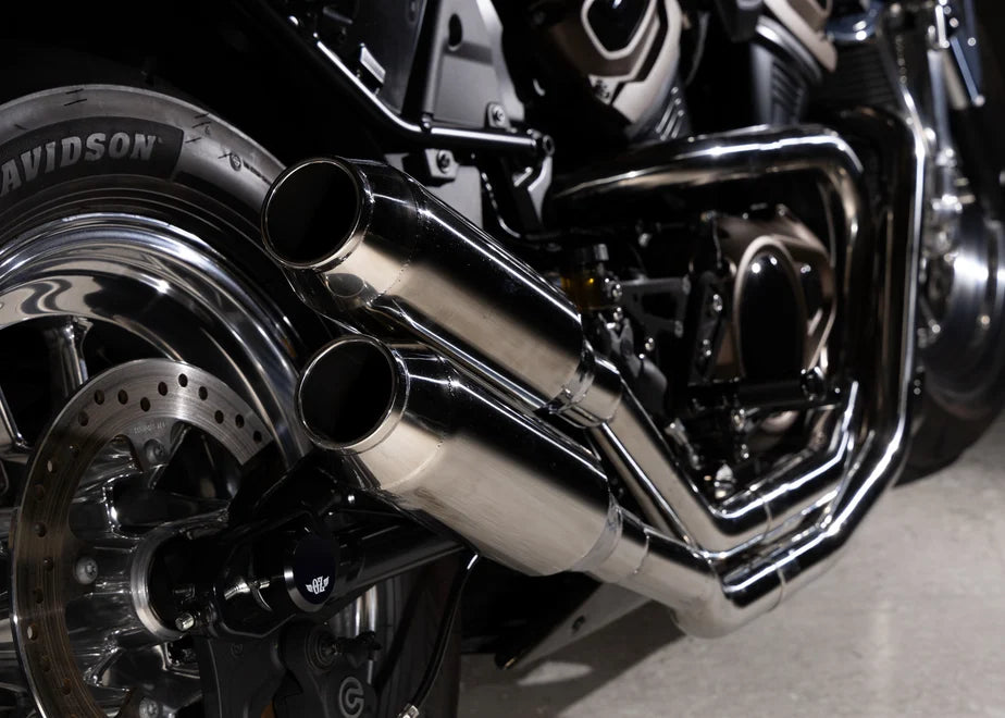 【OZbyNEWINGオリジナル】ハイパーマフラー(競技用）Sportster S専用