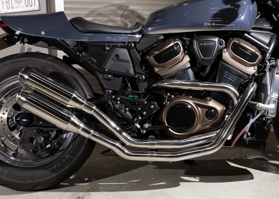 【OZbyNEWINGオリジナル】ハイパーマフラー(競技用）Sportster S専用