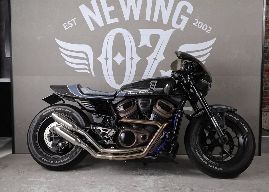 【OZbyNEWINGオリジナル】ハイパーマフラー(競技用）Sportster S専用