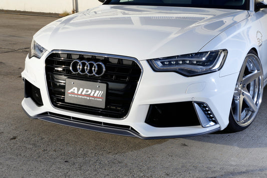 Audi A6 (4G MC前) NEWING Alpil Original Front Bumper Spoiler